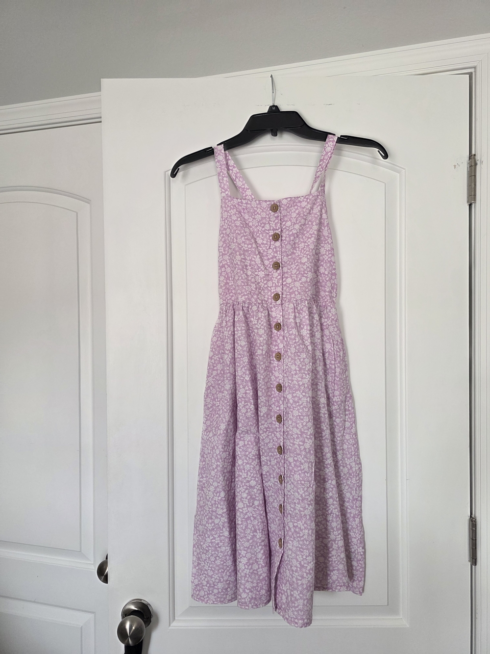 Cat & Jack Pink Floral Button-Front Sundress